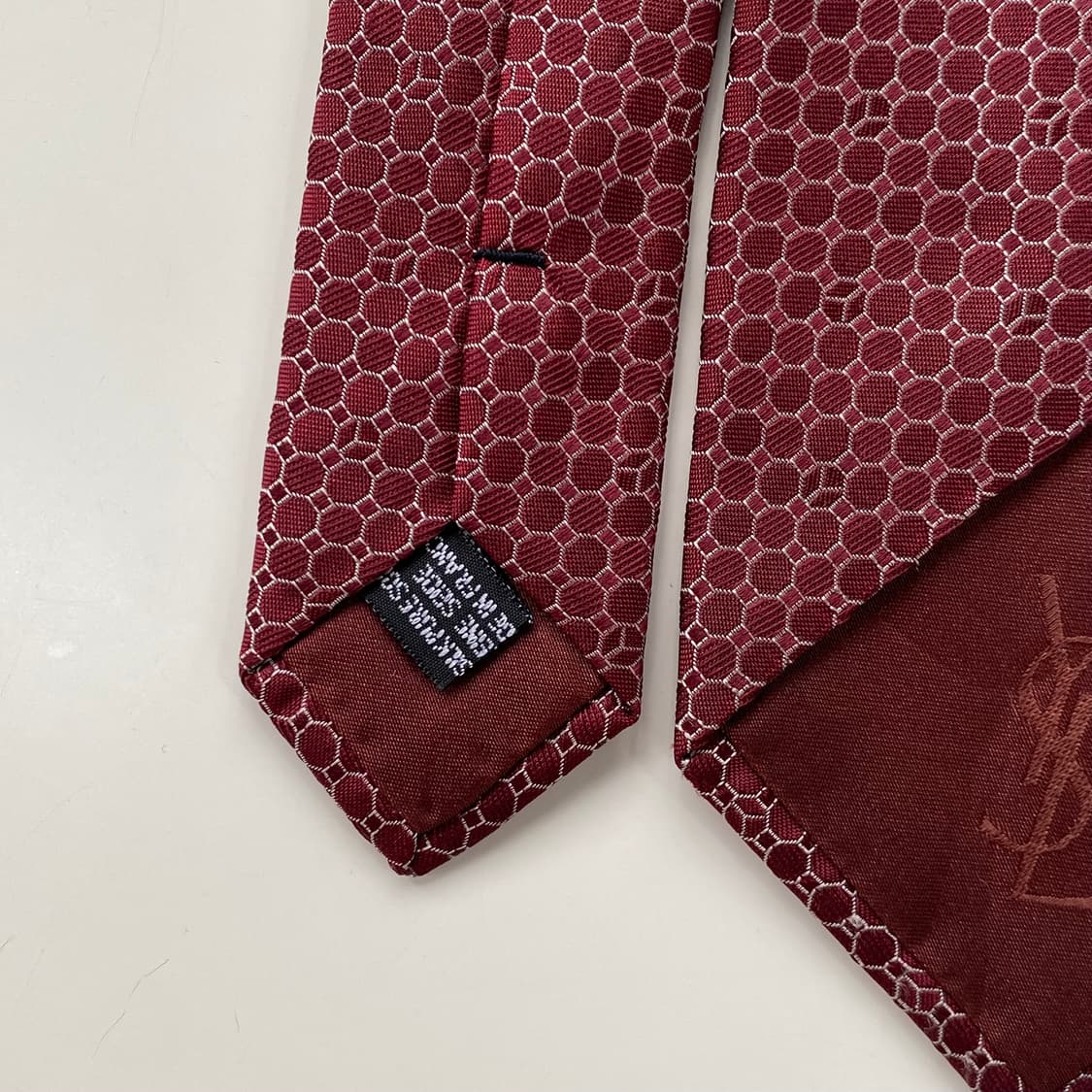 YSL 입생로랑 Y모노그램 명품 정품 넥타이 8.1cm 상품이미지5