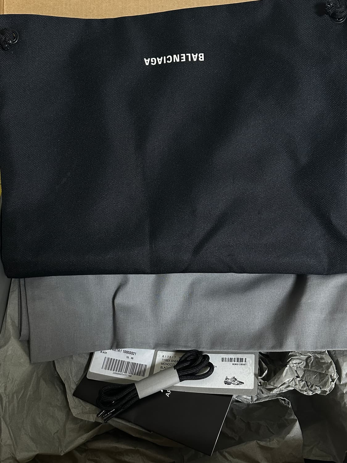 발렌시아가 타이렉스 스니커즈 블랙 36 상품이미지6