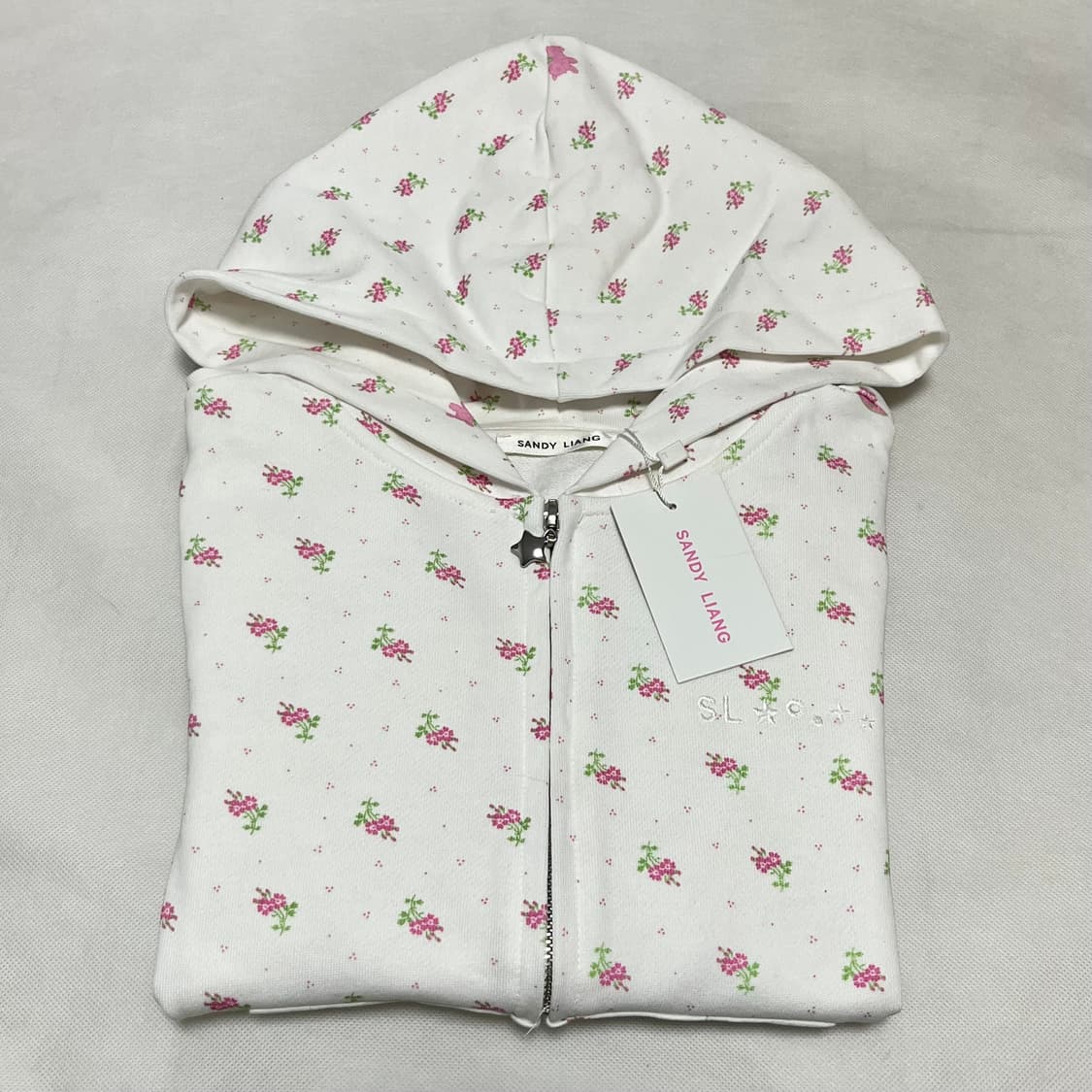 [XS,S]샌디리앙 25fw 카다멈 후드집업/화이트 상품이미지5