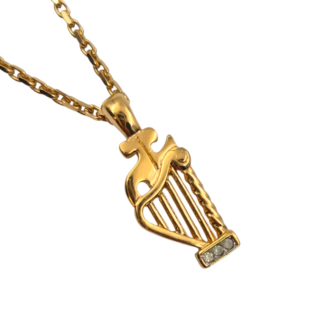 90s 꾸레쥬 로고 하프 뮤직 목걸이 상품이미지1