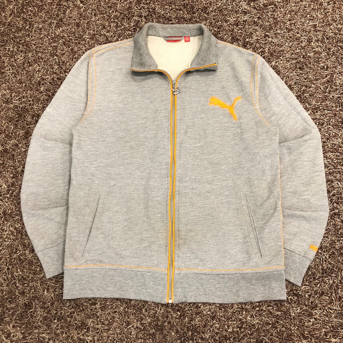 푸마 그레이 스웻 져지 트랙탑 상품이미지1