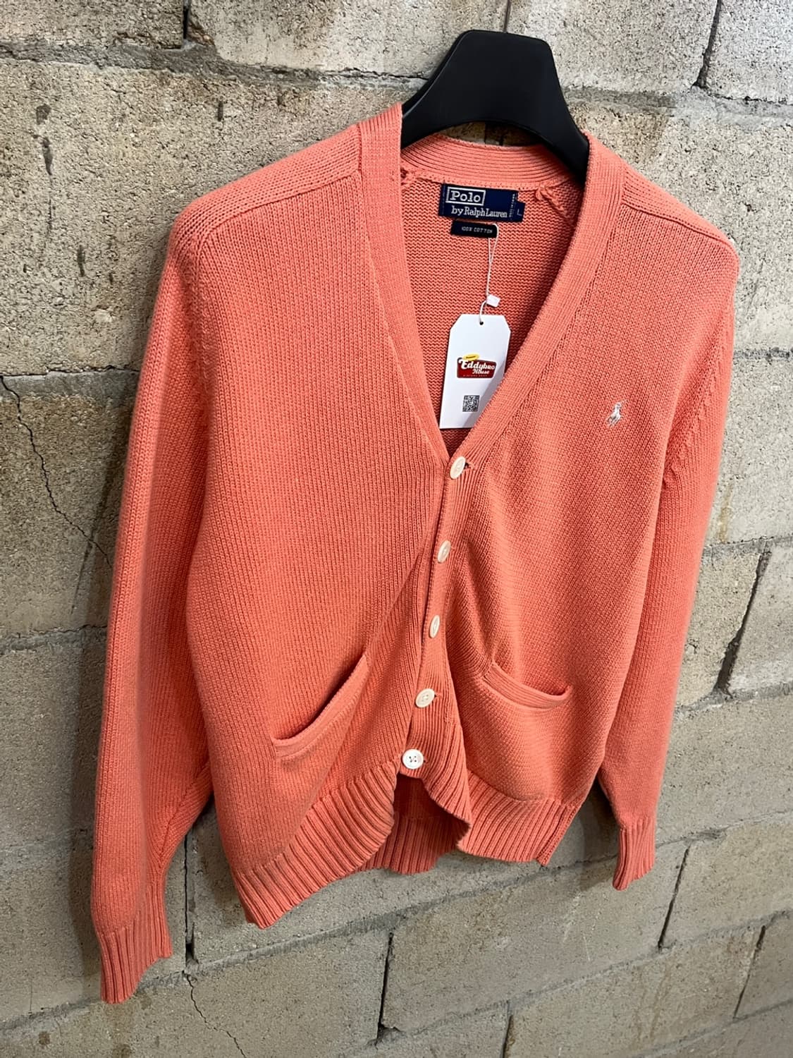 폴로 랄프로렌 코랄 브이넥 니트 가디건 상품이미지3