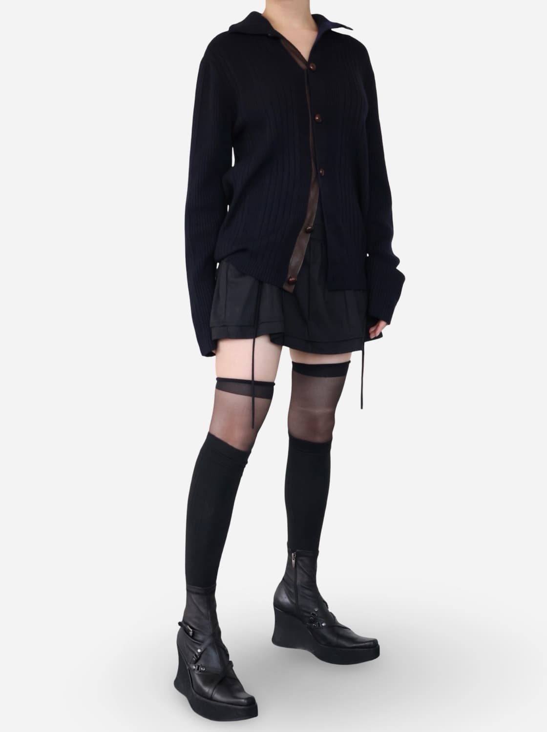 SHIPS Navy Wool Knit Cardigan 상품이미지2