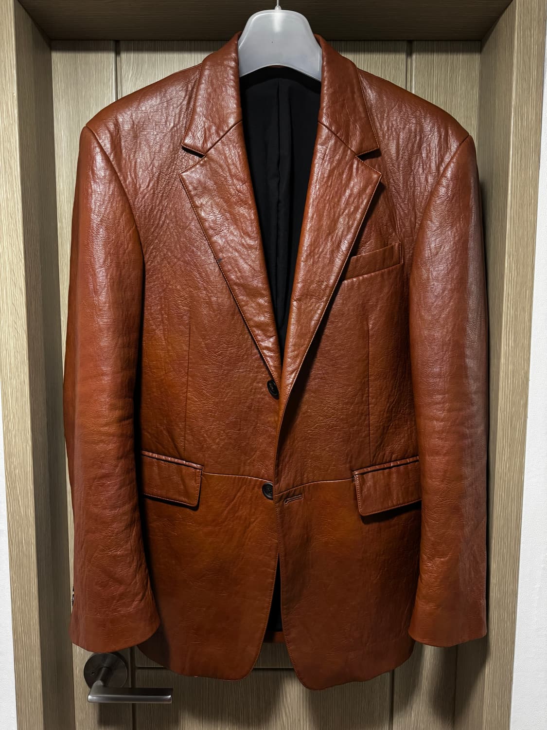 [105] 빈티지 레더 블레이저 자켓 상품이미지4