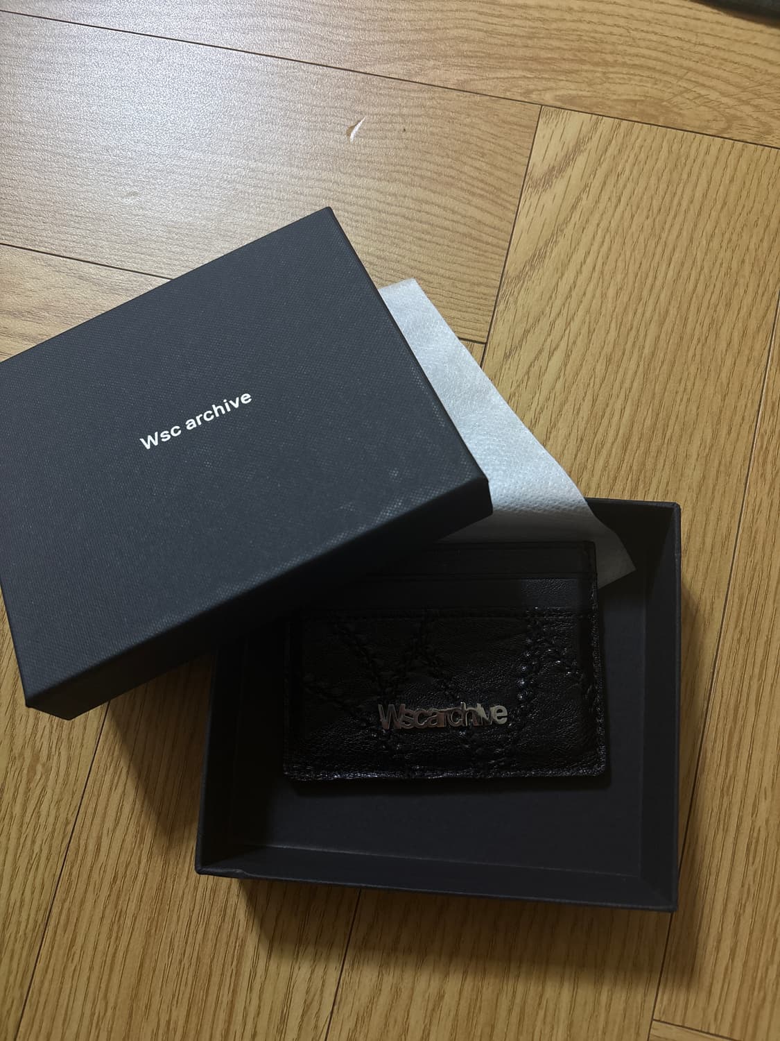 wsc archive 패치 카드 홀더 블랙  상품이미지2