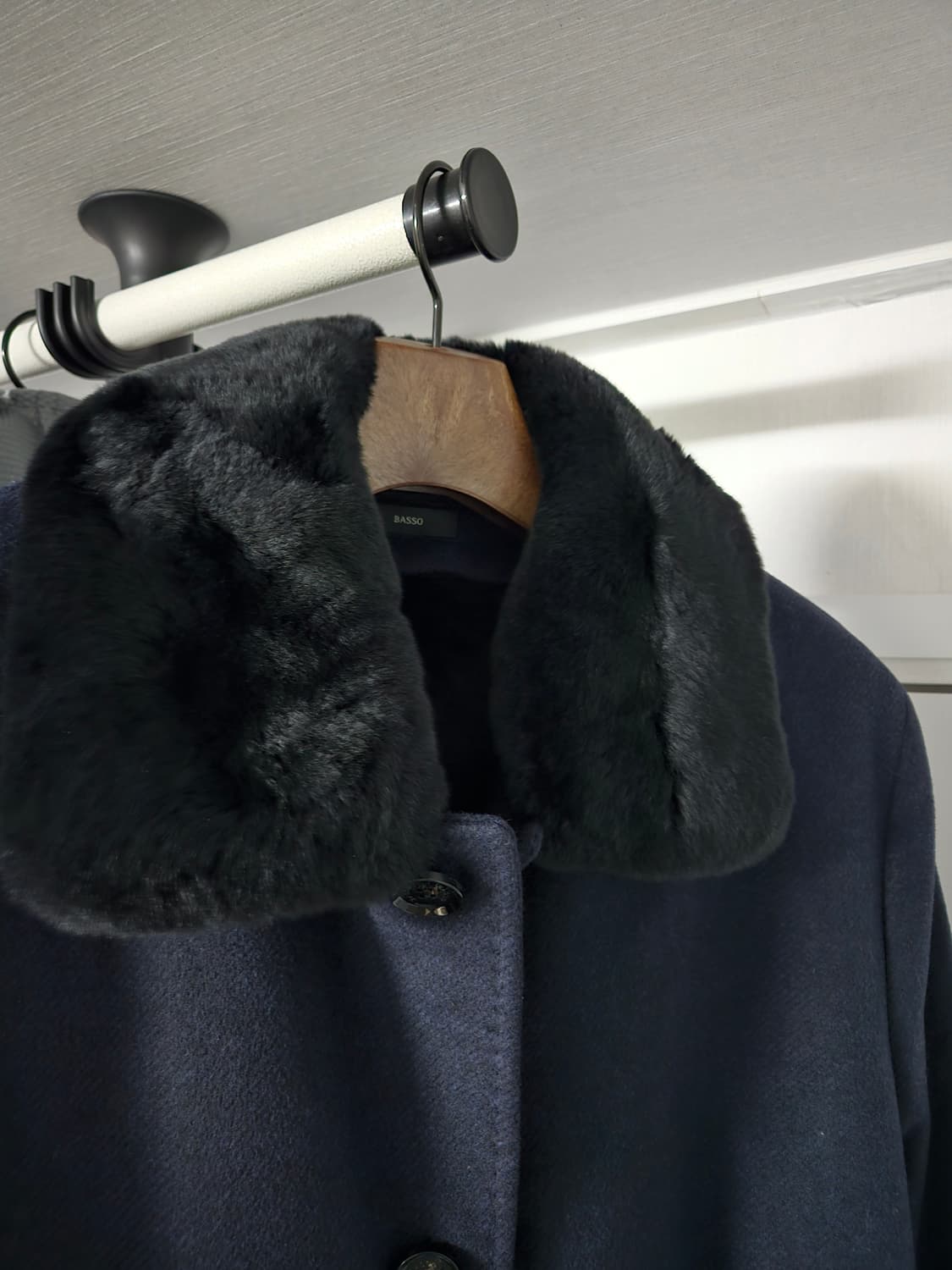 바쏘옴므 토끼털 울캐시 코트 110 (실105) 상품이미지3