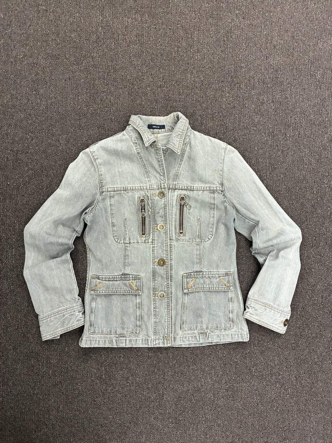 L)Comme Ca Ism 빈티지 여성 지퍼 디테일 데님자켓 상품이미지4
