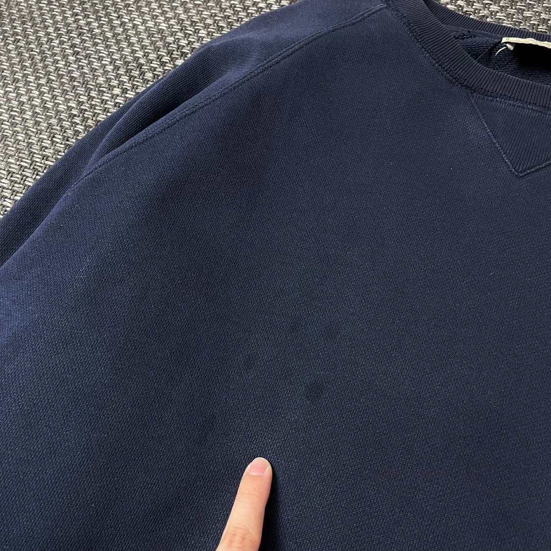 메종키츠네 폭스패치 네이비 맨투맨 M 상품이미지5