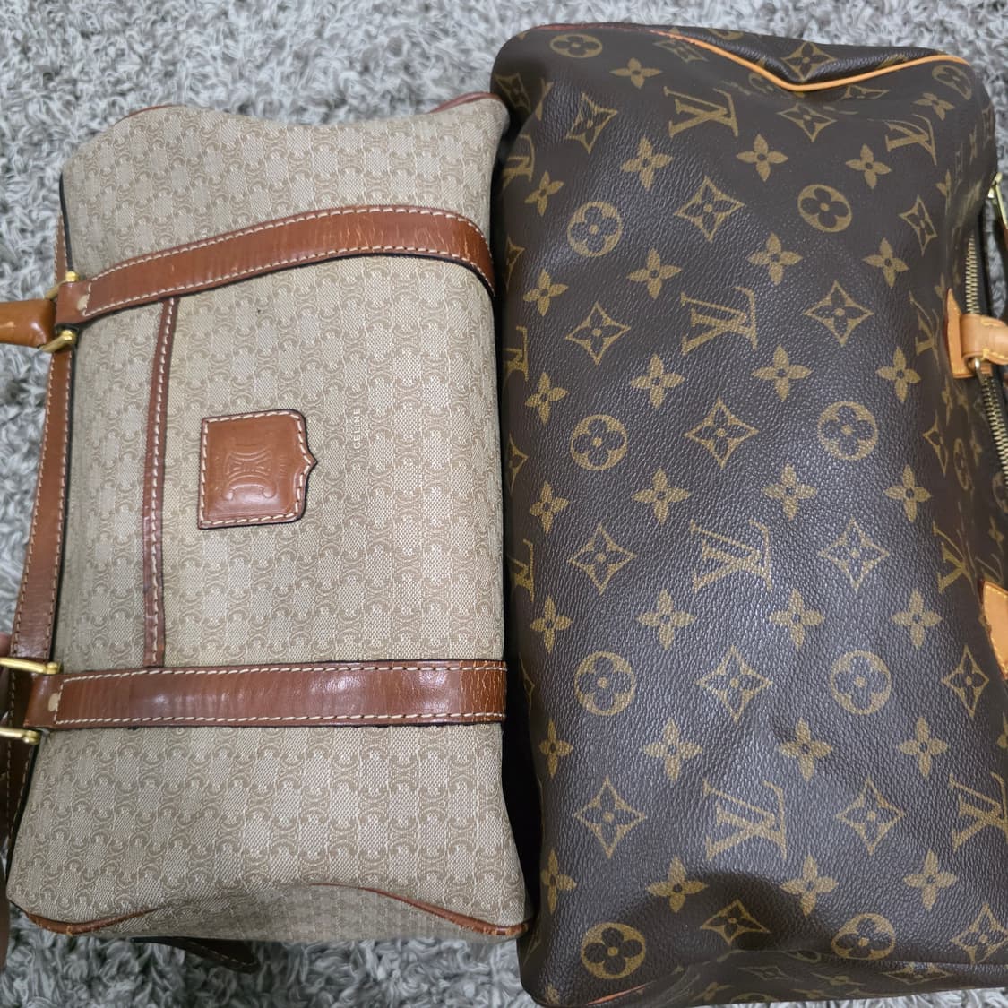 셀린느 빈티지 마카담 보스턴백 30 여행가방 베이지  상품이미지10