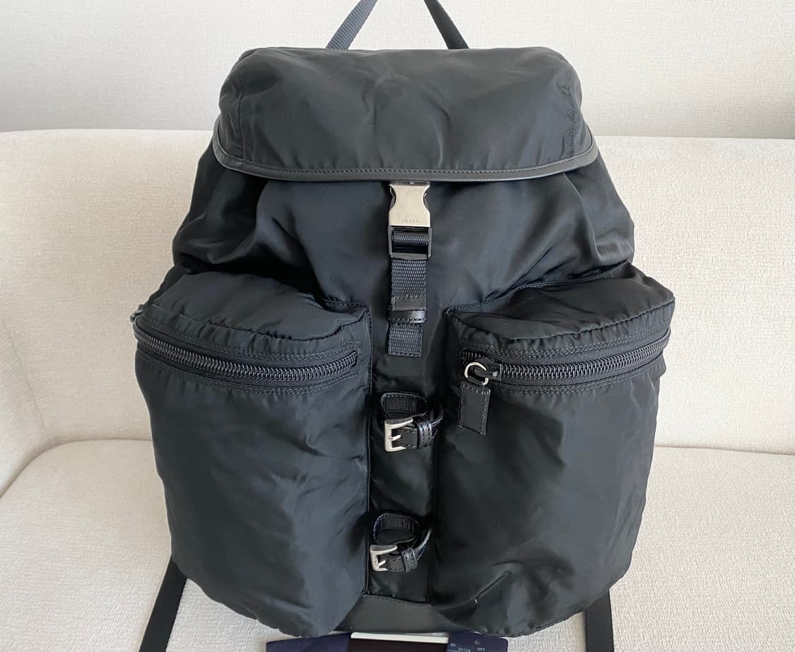 프라다 V163 우산꽃이 백팩 블랙 라지 사이즈 상품이미지1