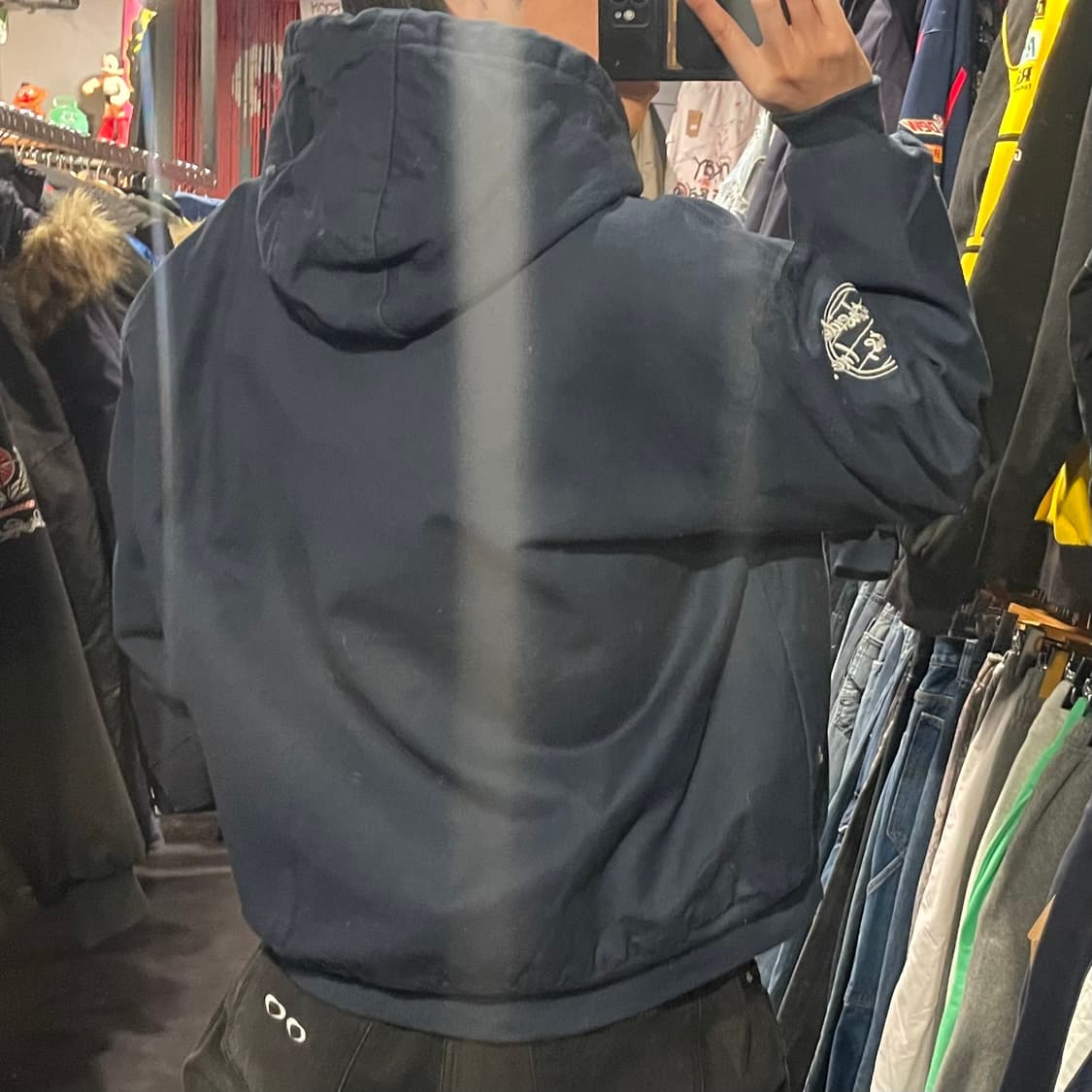 [IM] VTG 빈지티 네이비 후드 워크자켓  상품이미지6