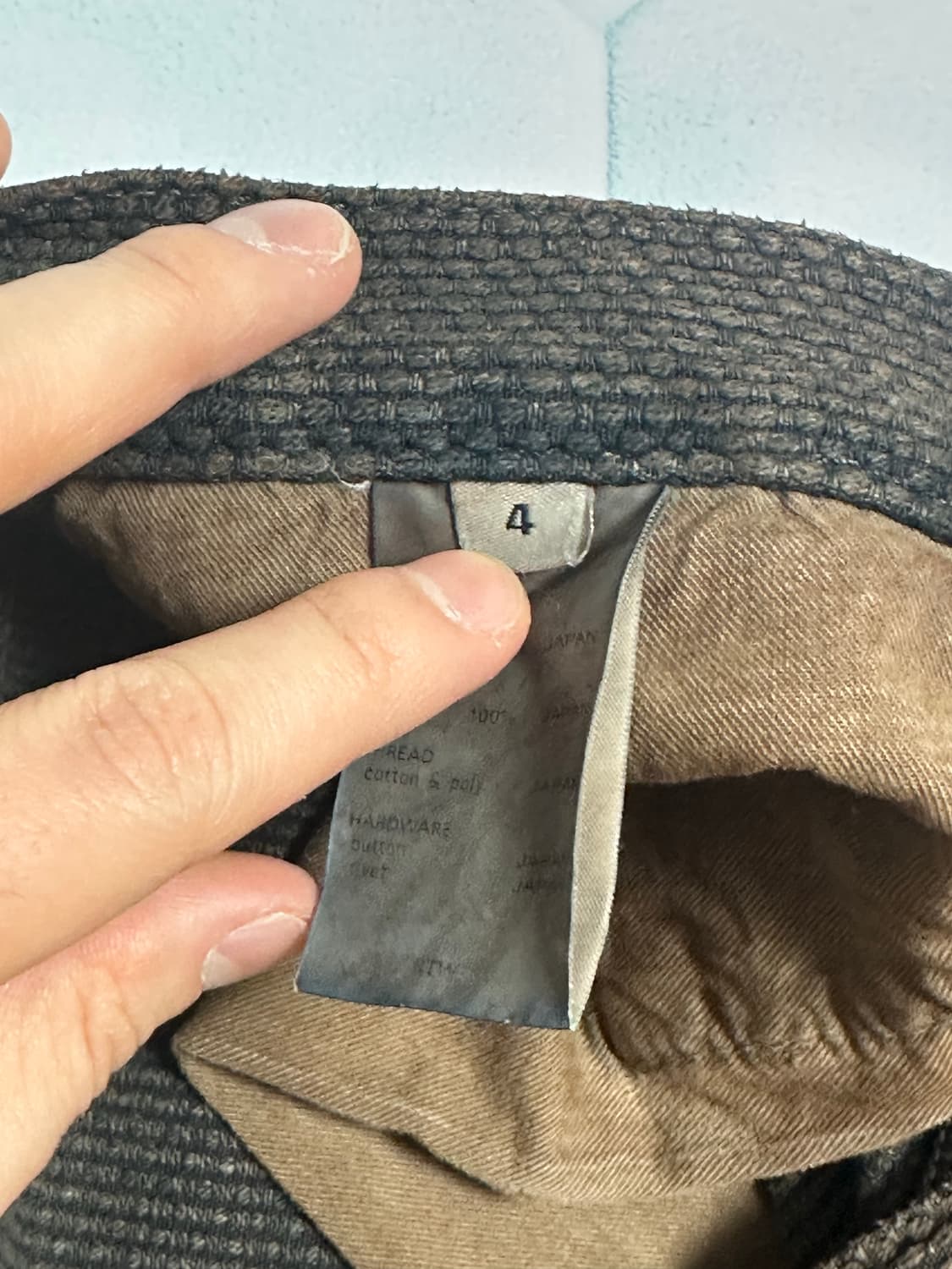 키바타 KIBATA 사시코 팬츠 카키시부 4사이즈 상품이미지3