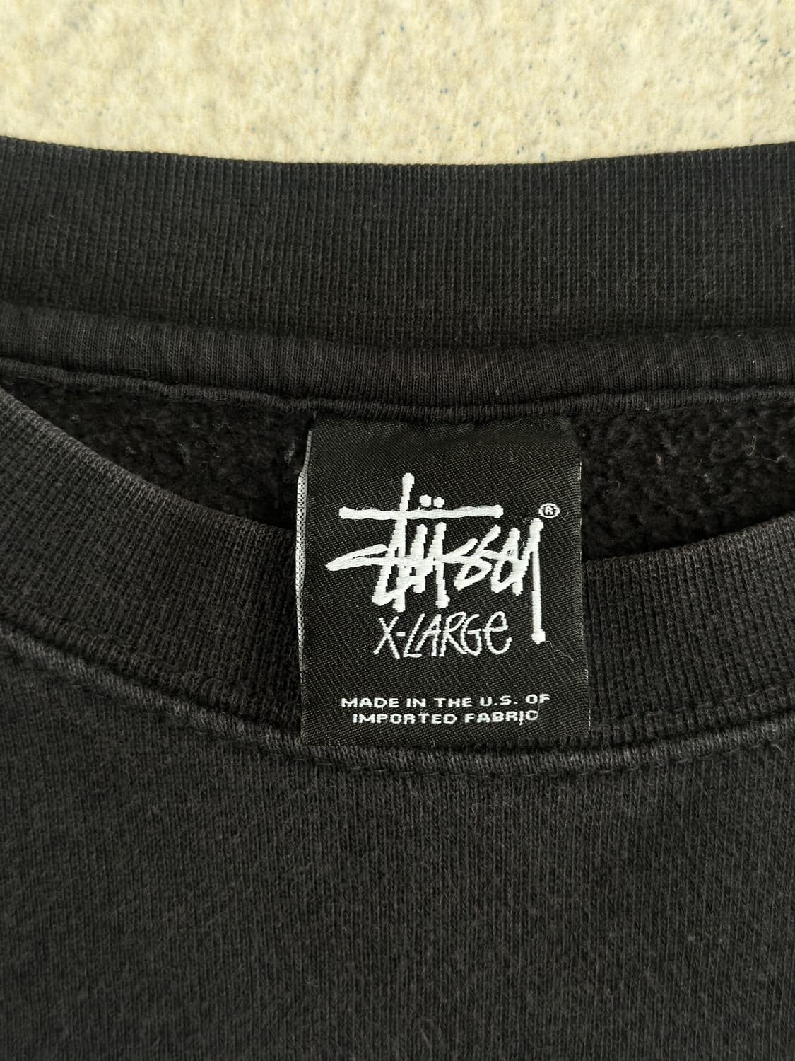 스투시 블랙 월드투어 맨투맨 상품이미지5