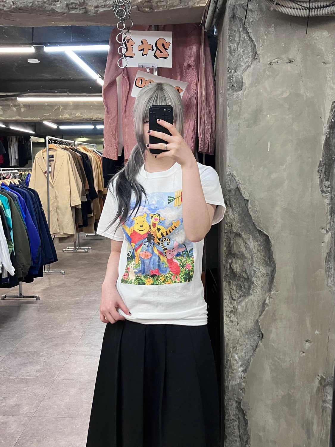 챔피온 빅 프린팅 반팔 티셔츠 화이트 S #csz3372 상품이미지2