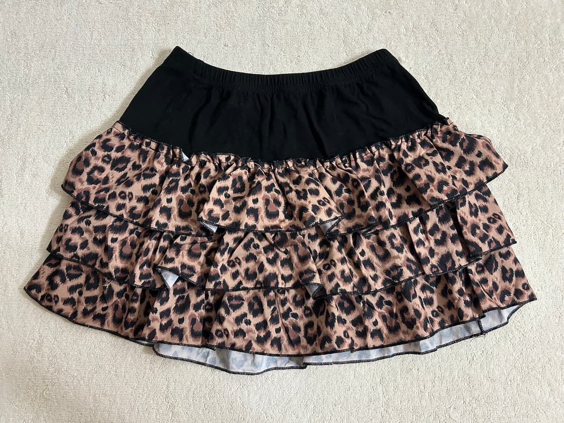 !Gyaru-set! (퍼후드+호피치마+퍼부츠) 상품이미지4