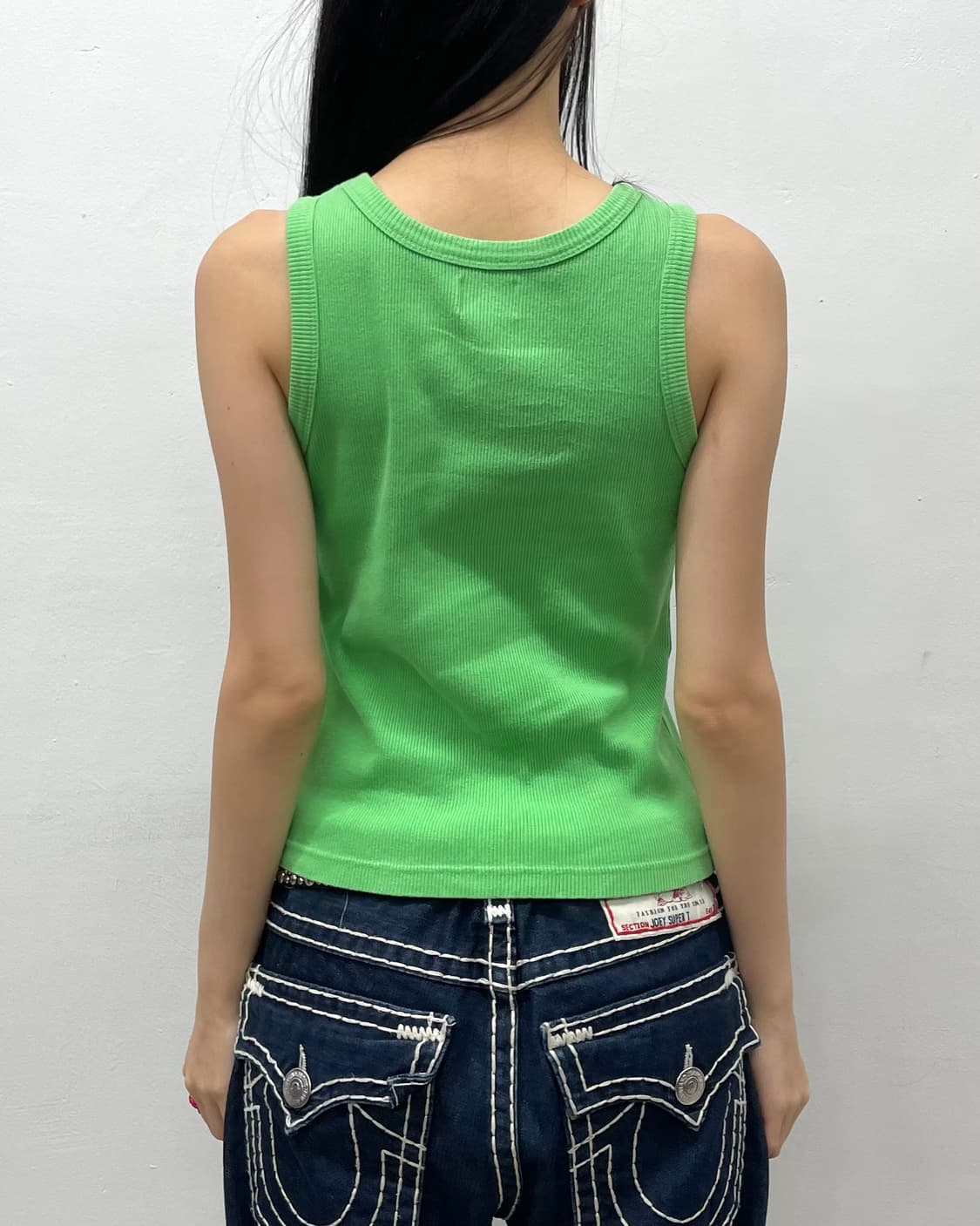 Retro hot air balloon green sleeveless  상품이미지4