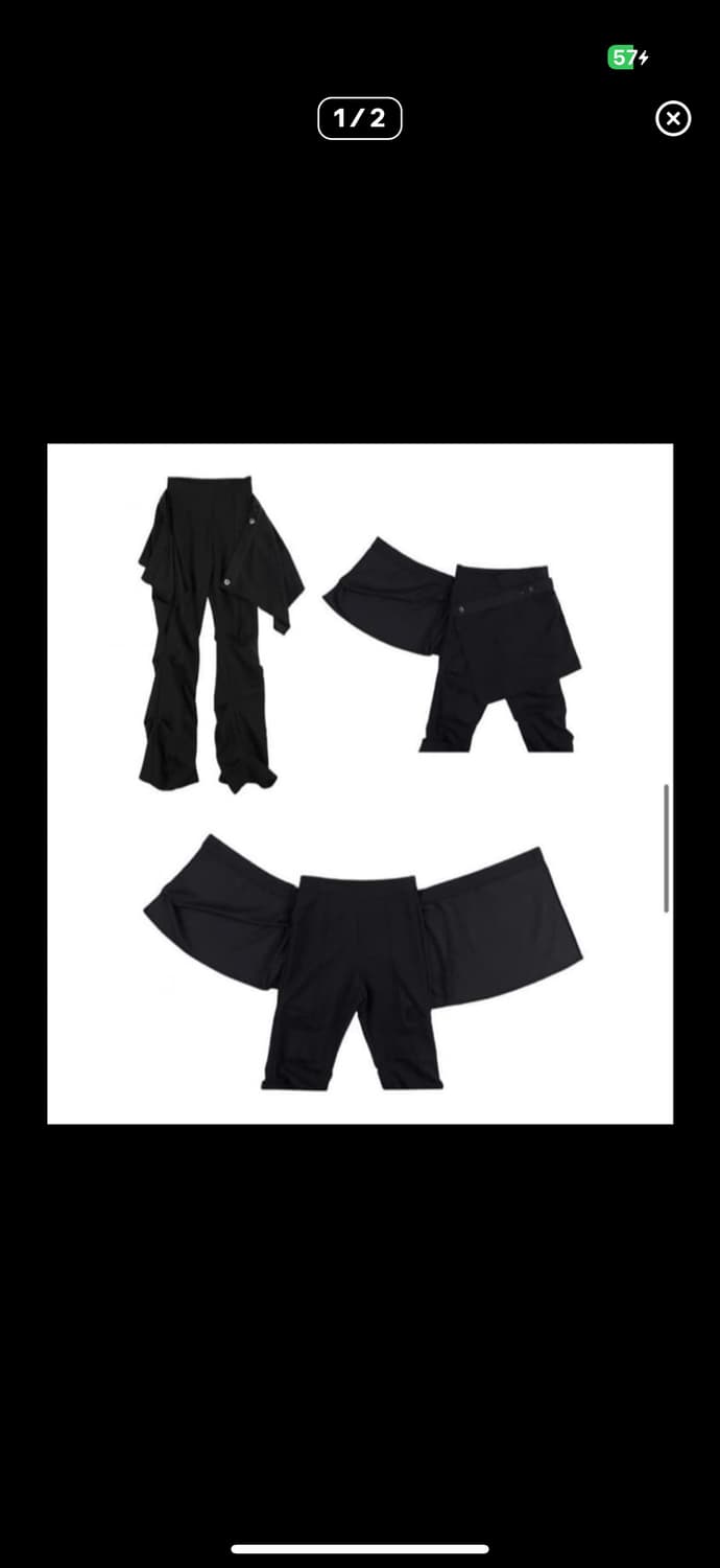 오호스 랩 오버 핀턱팬츠 상품이미지2