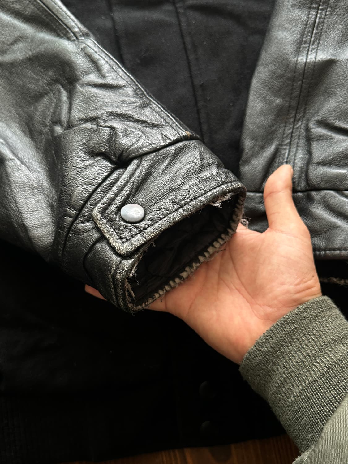  KENWORTH TRUCK CENTRES 울 레더 바시티 자켓 상품이미지4