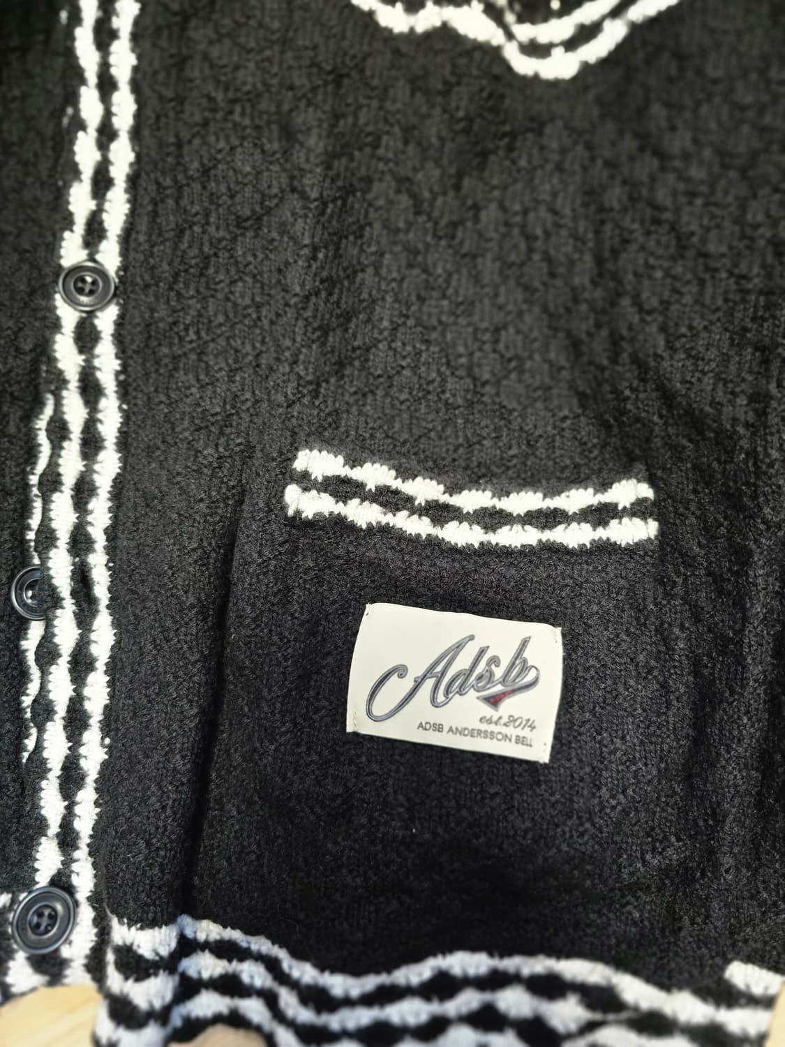 앤더슨벨 블랙 가디건 L 상품이미지4