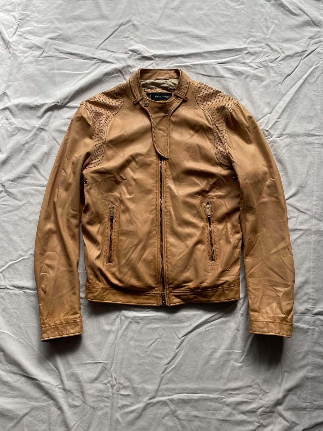 디스퀘어드2 램스킨 라이더자켓 상품이미지1