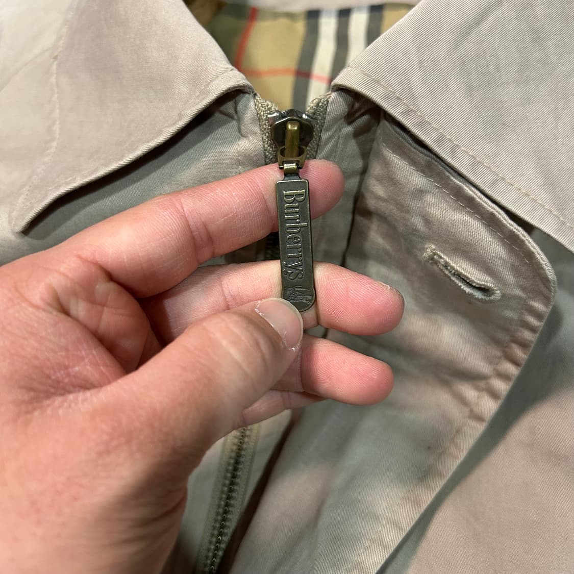 [XL] 90s 버버리 자수로고 스윙탑 해링턴 자켓 상품이미지6