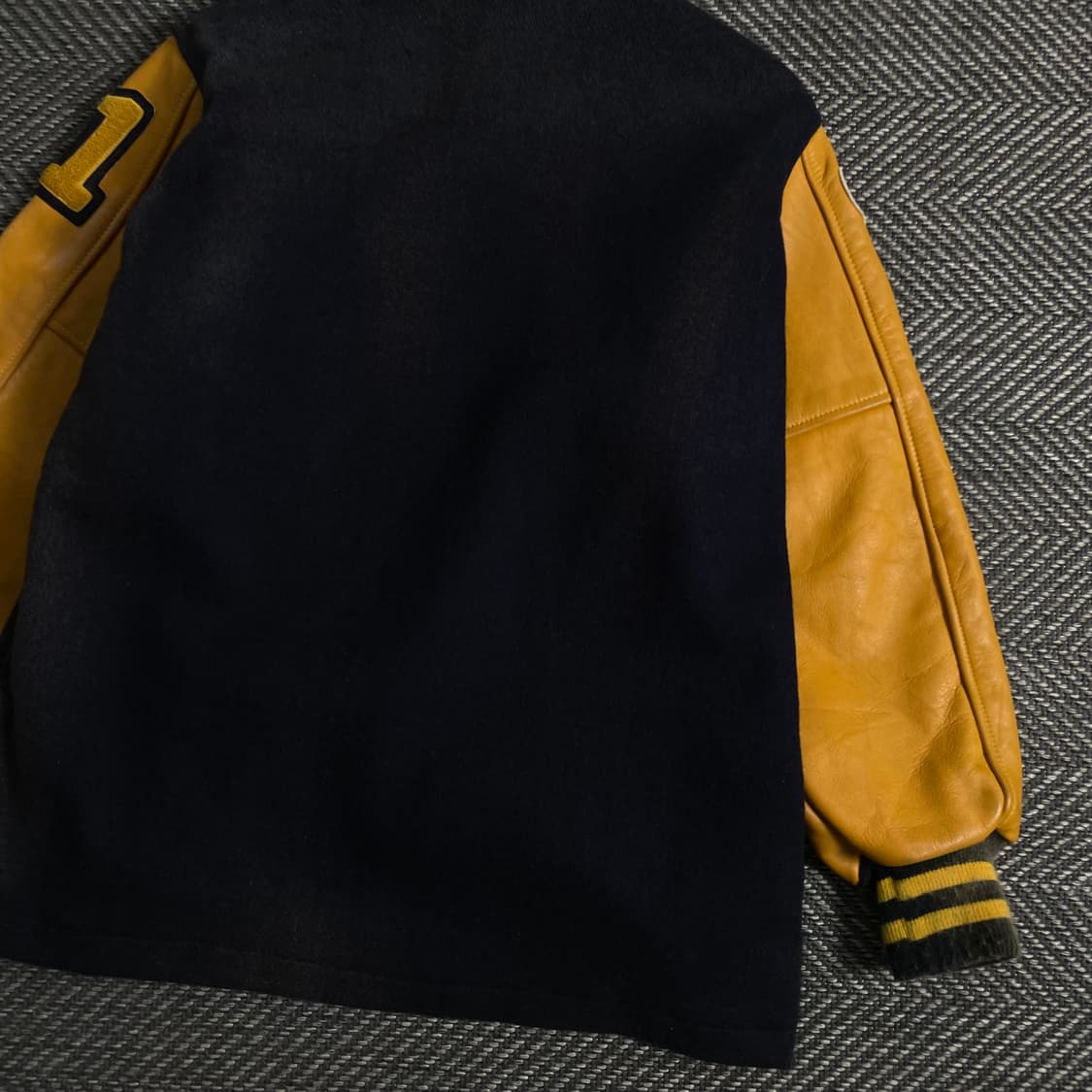 USA 빈티지 박시핏 레더 모직 바시티 자켓y 3749 상품이미지6