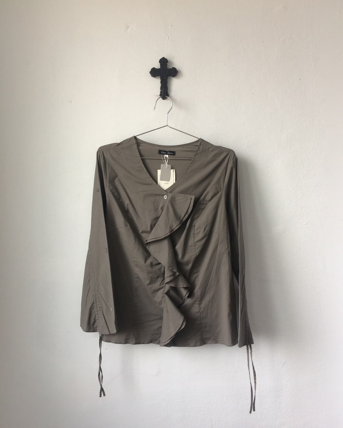 Ruffle point shirring blouse 상품이미지2