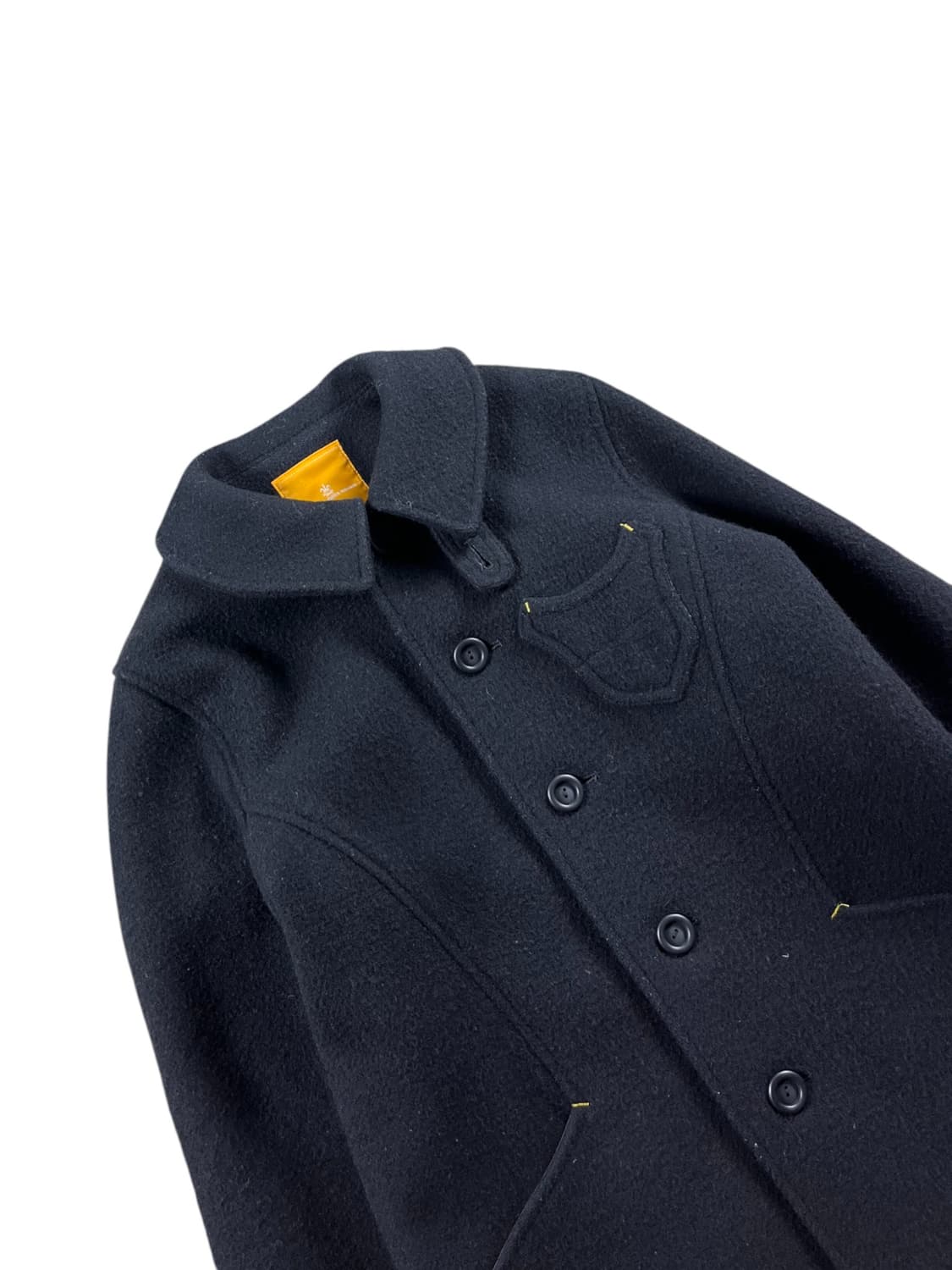 Vintage (maede in japan) 옐로우 스티치 울자켓 상품이미지2