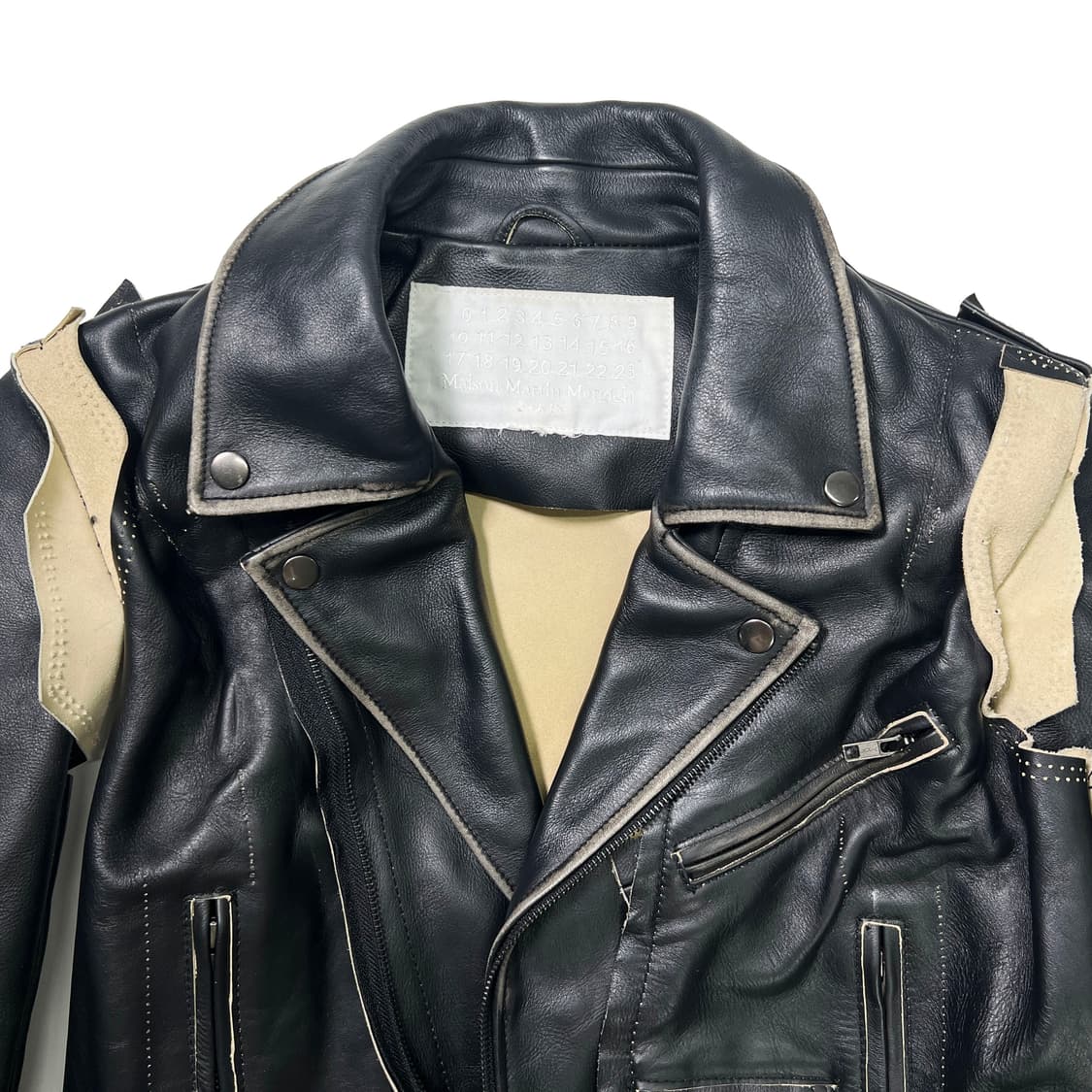 메종 마르지엘라 X H&M 레더 바이커 자켓 (32) 상품이미지3