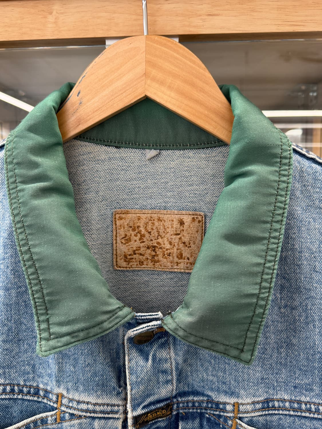 90s nylon collar trucker jacket  상품이미지2