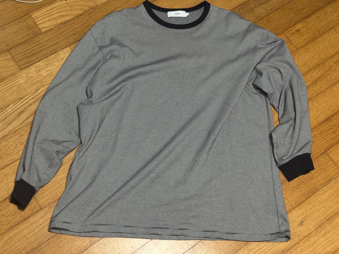 [1]그라프페이퍼 스트라이프 보더 롱슬리브 티 상품이미지1