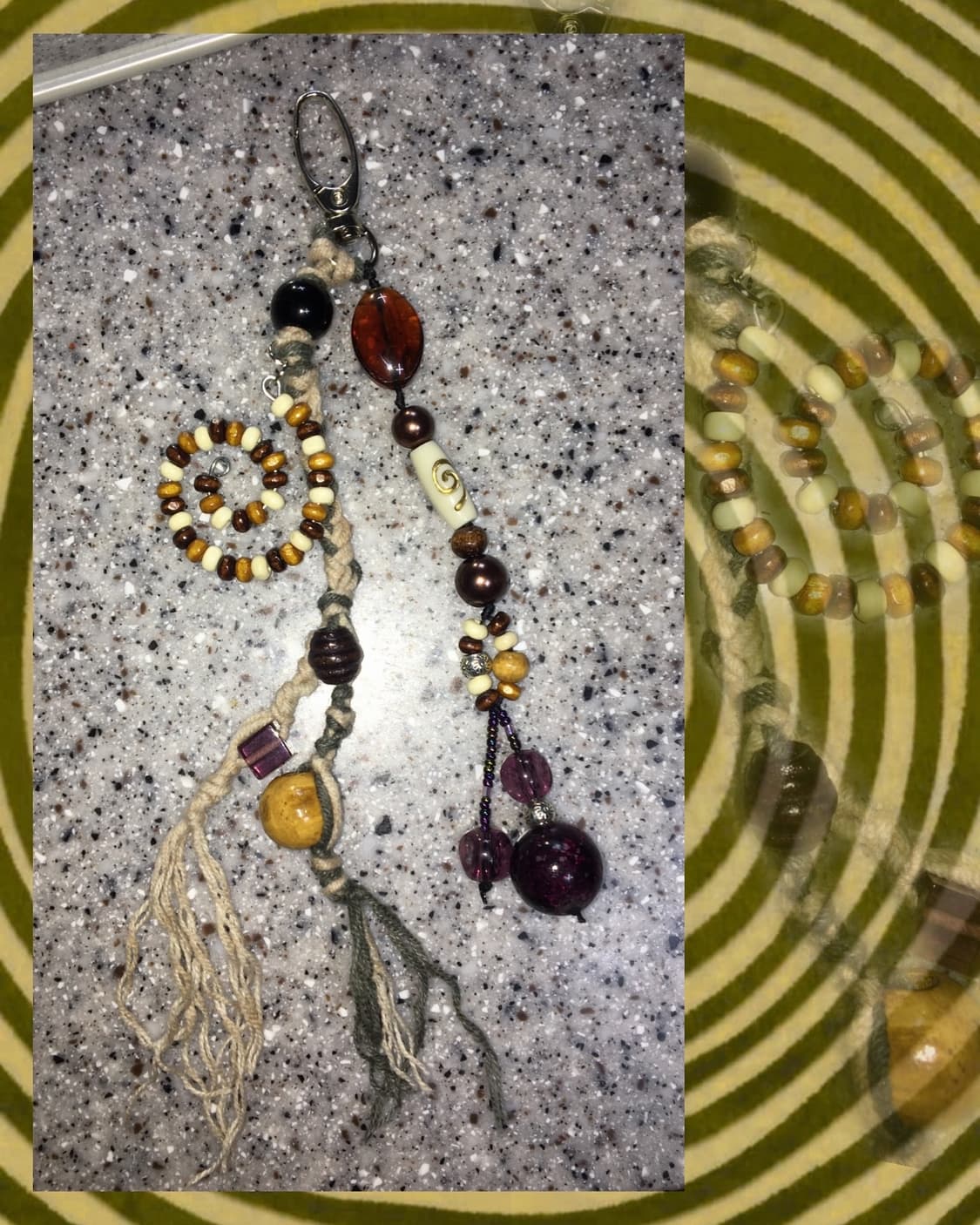 핸드메이드 비즈키링 상품이미지1