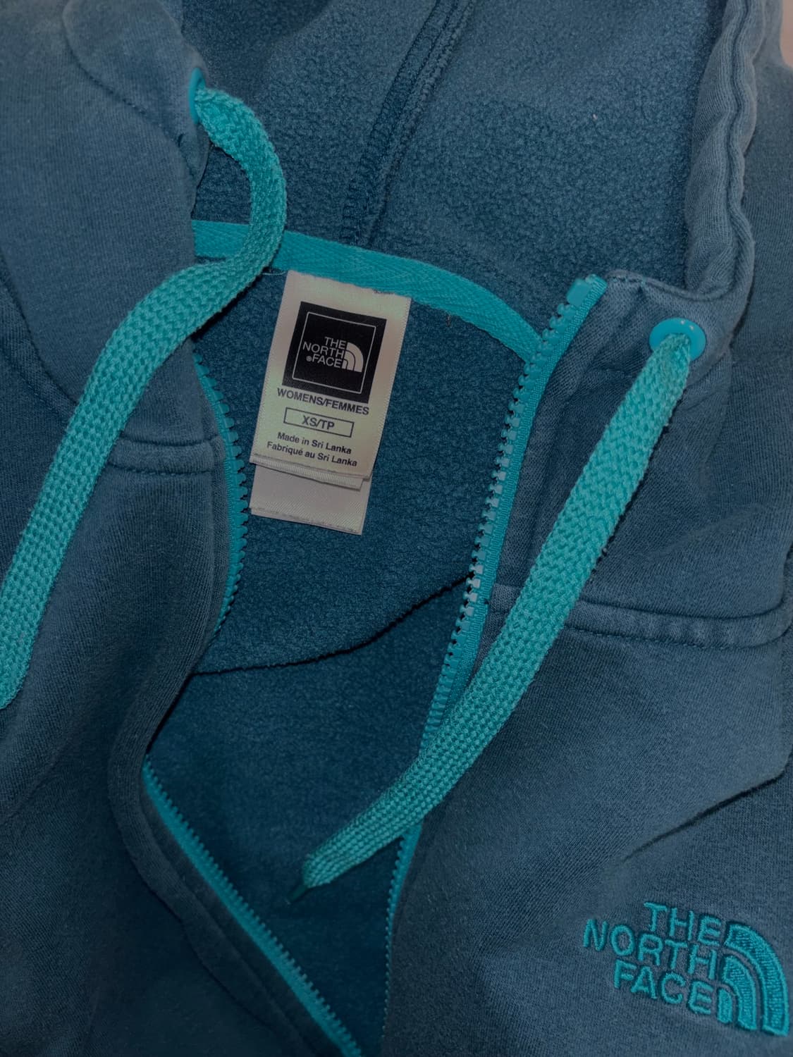 노스페이스 파란색 파카후드집업 상품이미지3