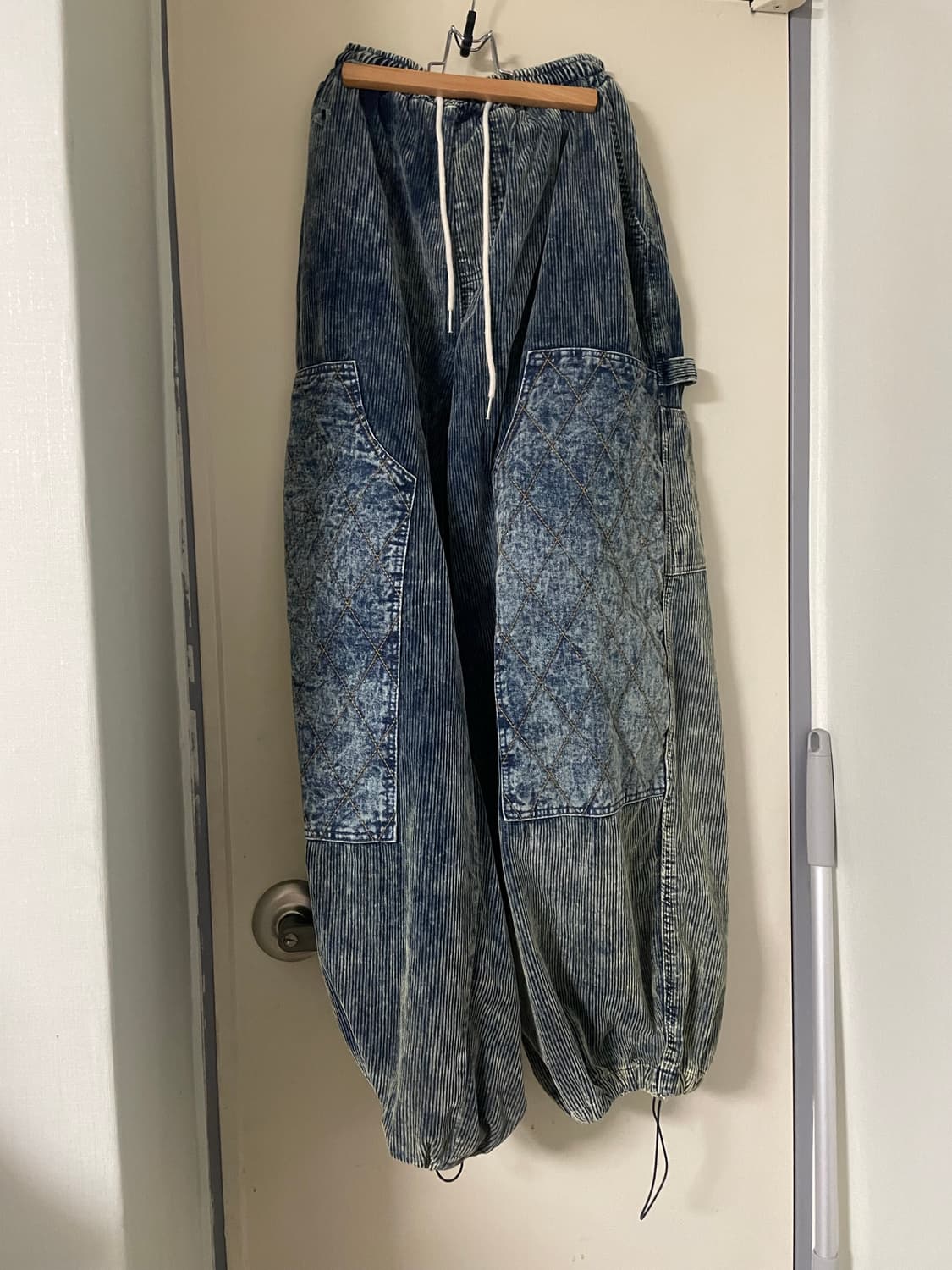 배기진 데님코듀로이 트레이닝 팬츠 상품이미지1