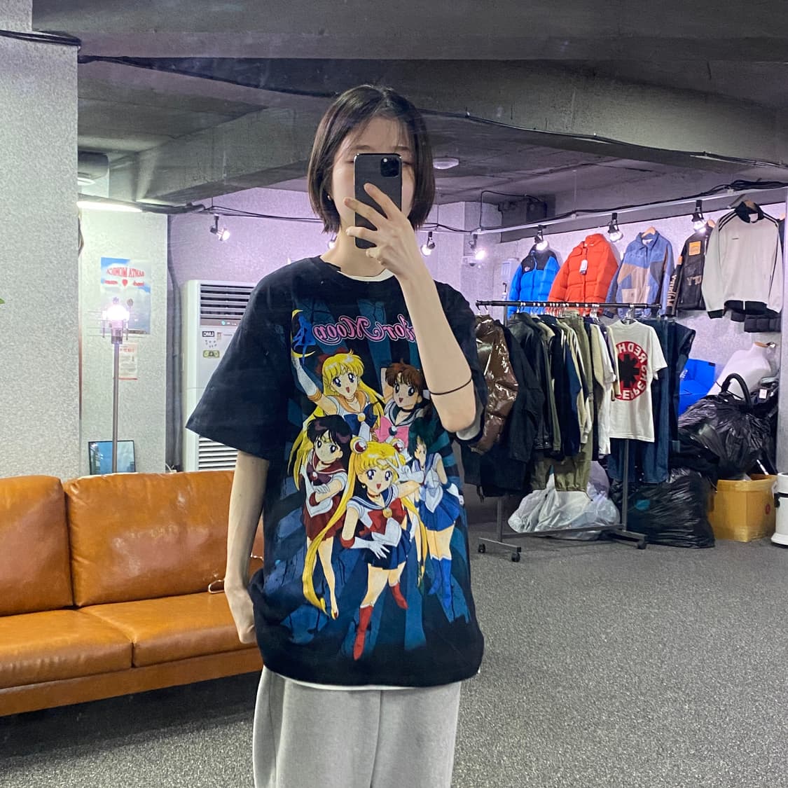 세일러문 프린팅 애니메이션 반팔티 B4252 상품이미지1