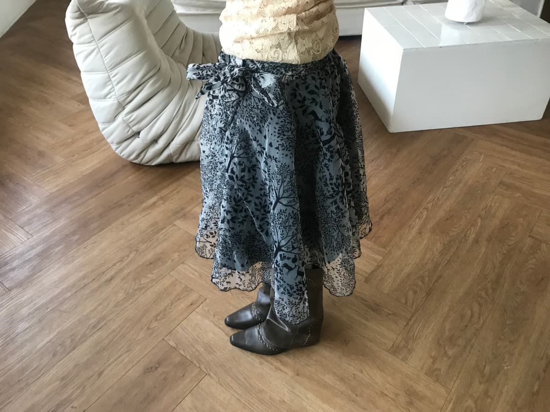 vintage pattern skirt 상품이미지1