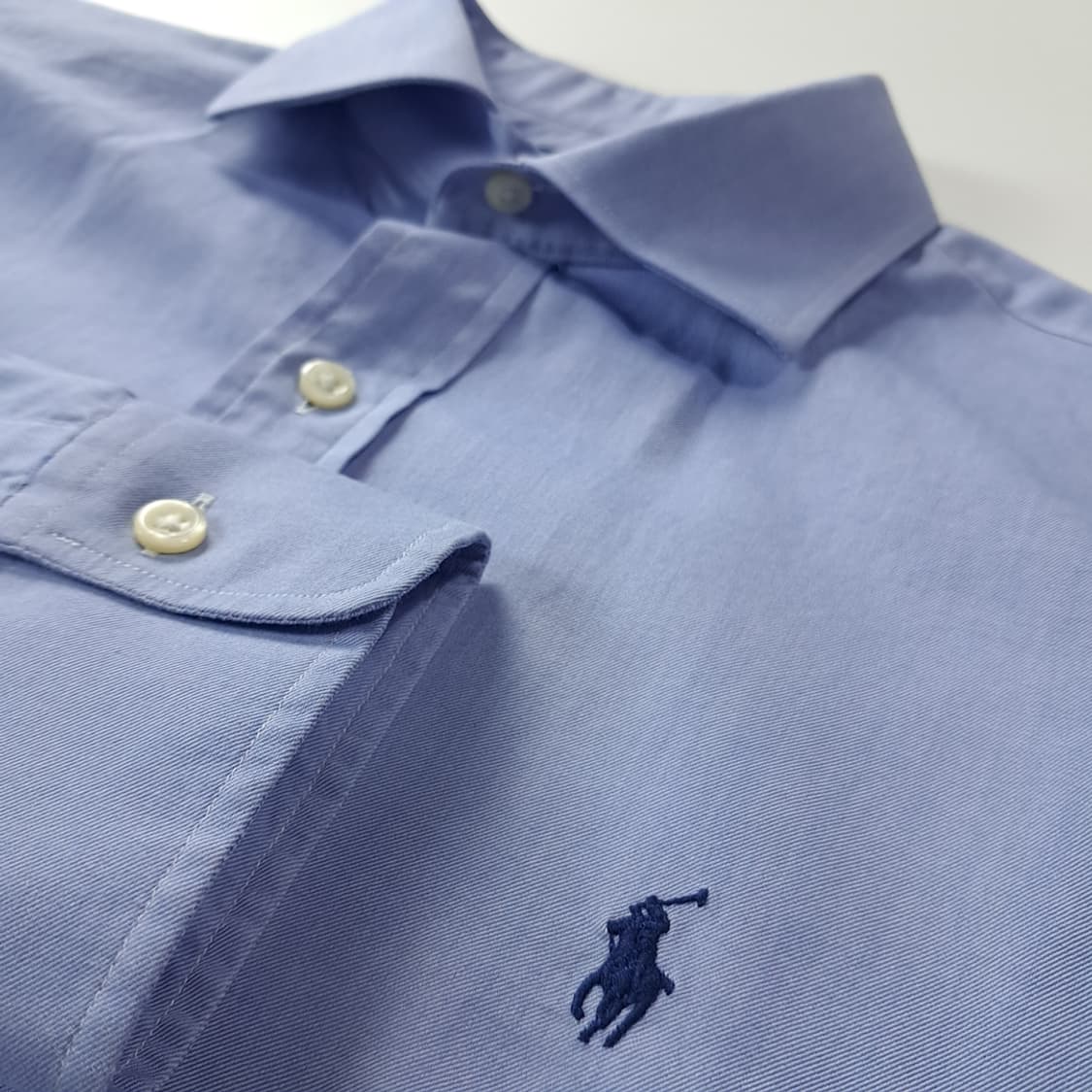 CK408 L 폴로 트윌 스프레드칼라 클래식블루 셔츠 남방 상품이미지4