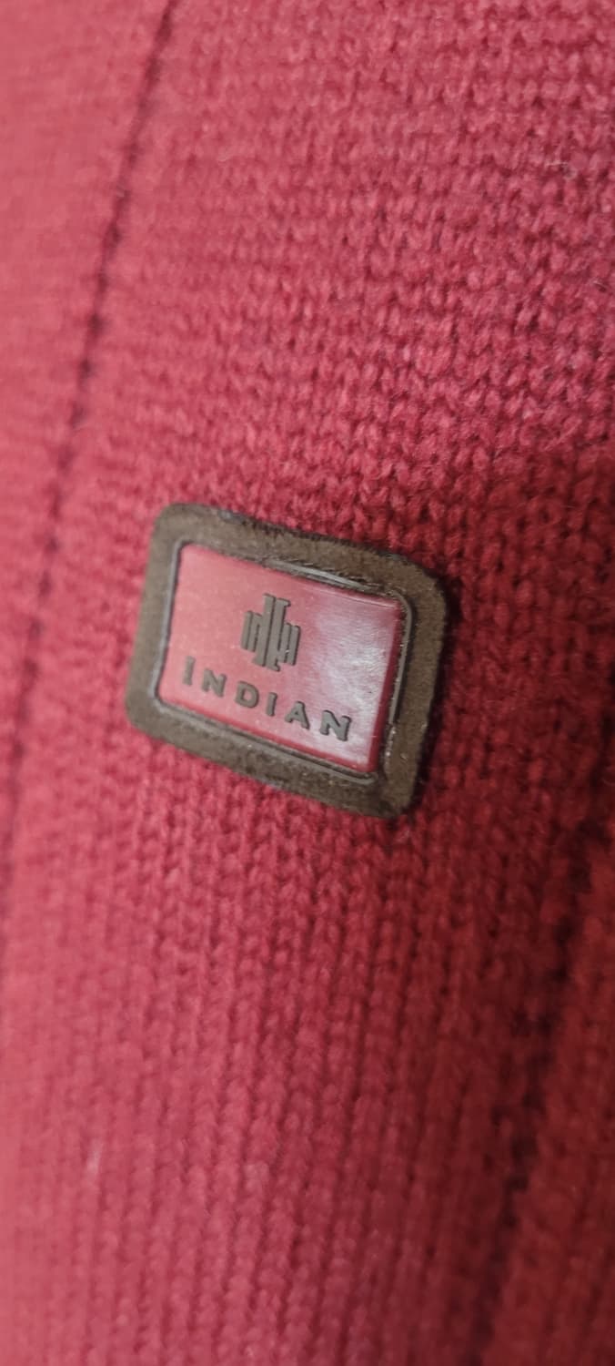 (남성여유100사이즈)인디안 반집업 니트(모100 상품이미지6