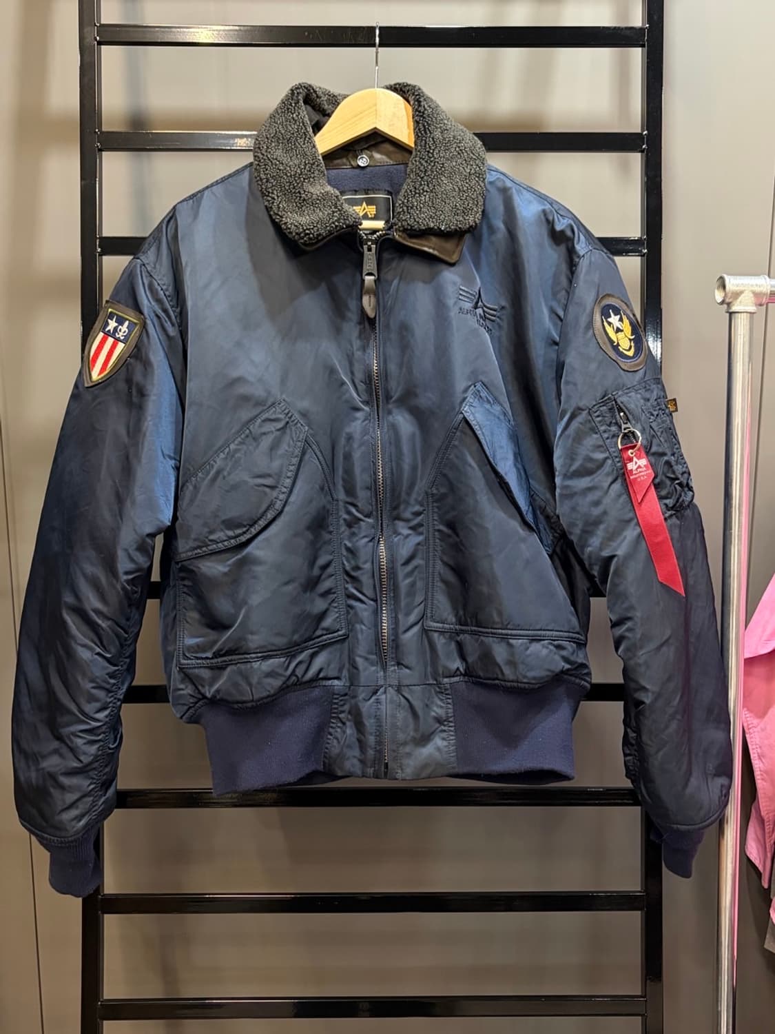 (XL) 알파인더스트리 레더카라 ma-1 항공점퍼 14.9  상품이미지1