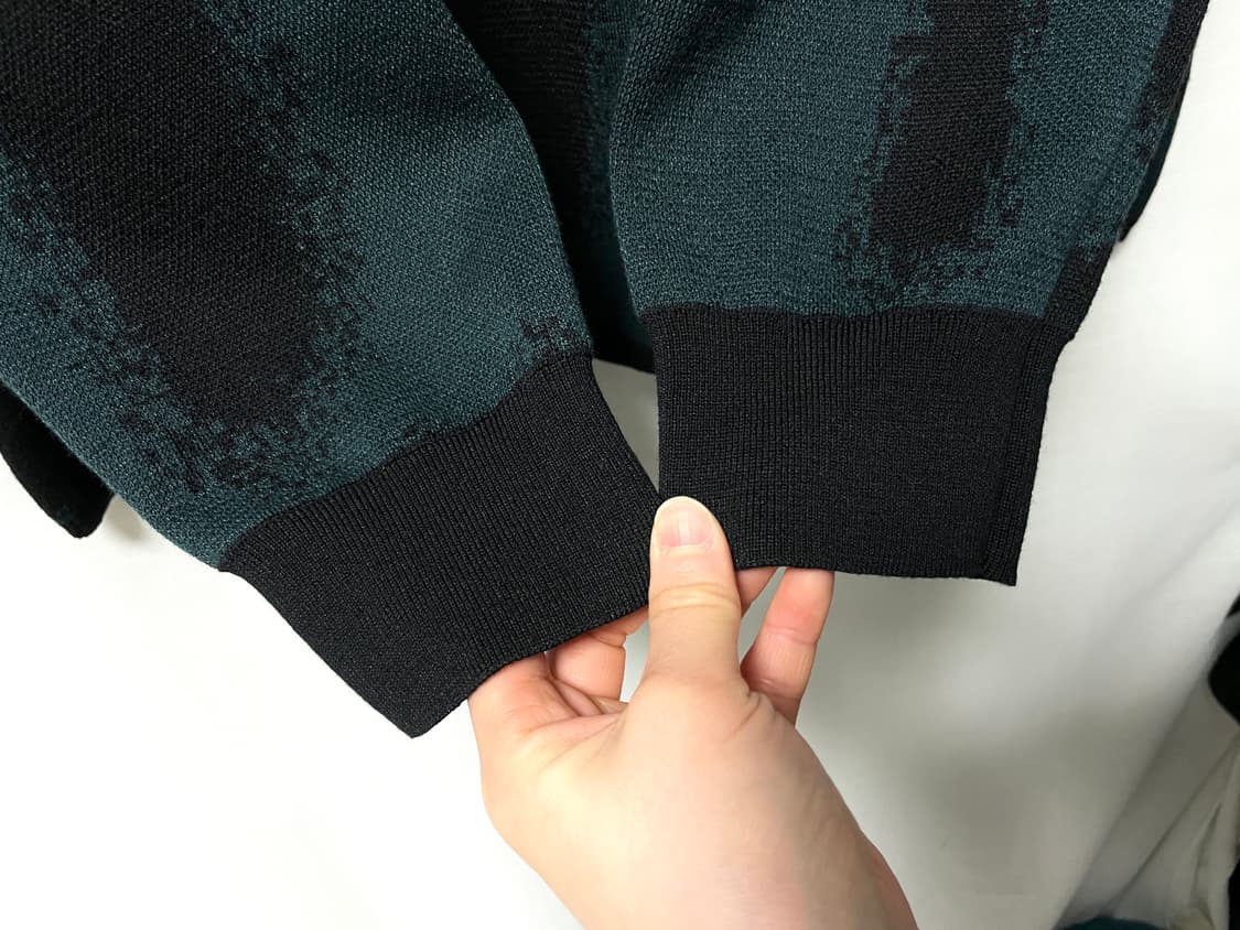 나이키 컬쳐 스우시 패턴 카라 니트 XL _ 딥그린 상품이미지5