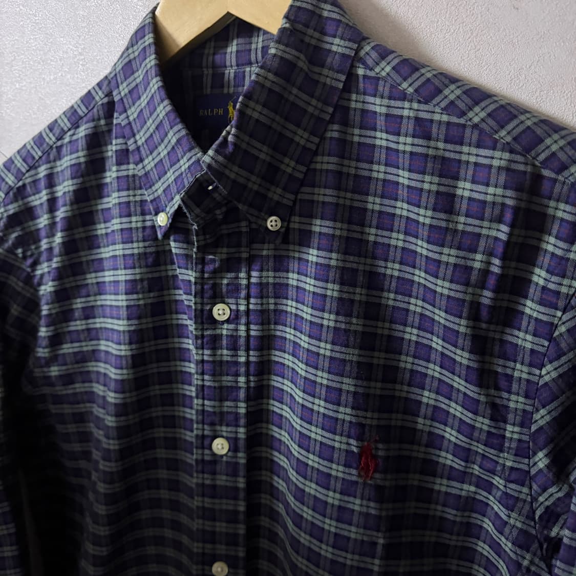 폴로 랄프로렌 빈티지 체크 남성 셔츠 슬림 M (95-슬림100) 상품이미지2