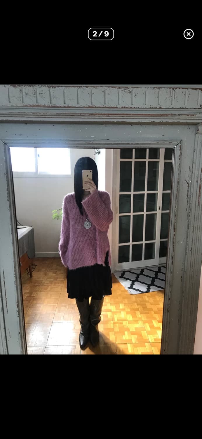 nowsikaa vintage pink sweater 상품이미지2