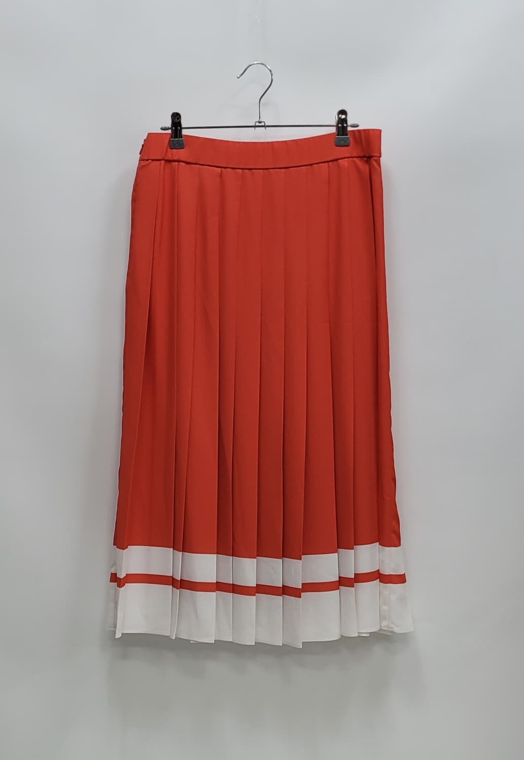 BEANPOLE 21SS 빈폴 플리츠 스커트 / 여 27 레드오렌지
 상품이미지2