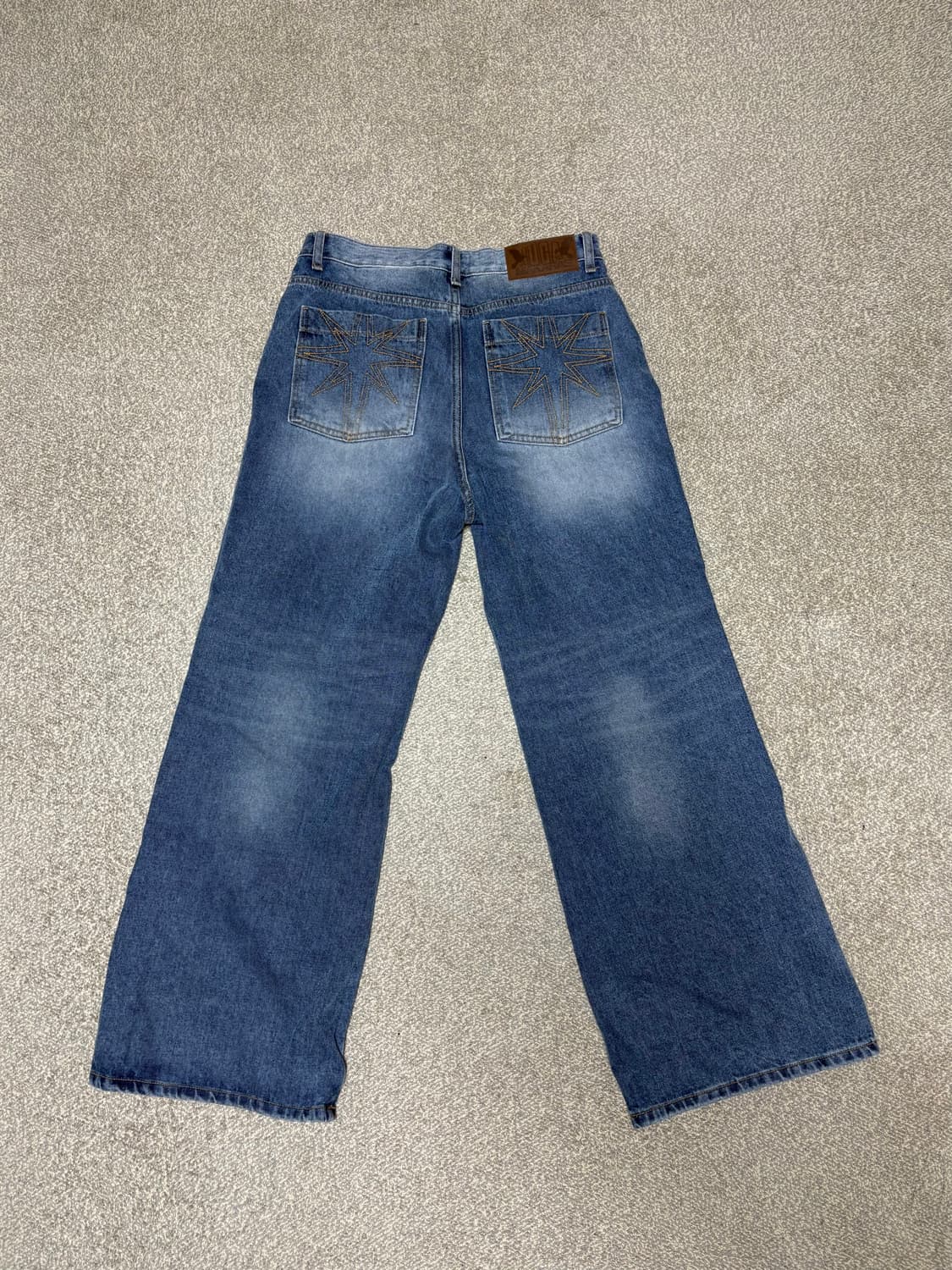 Needlework denim pants blue 2 상품이미지2