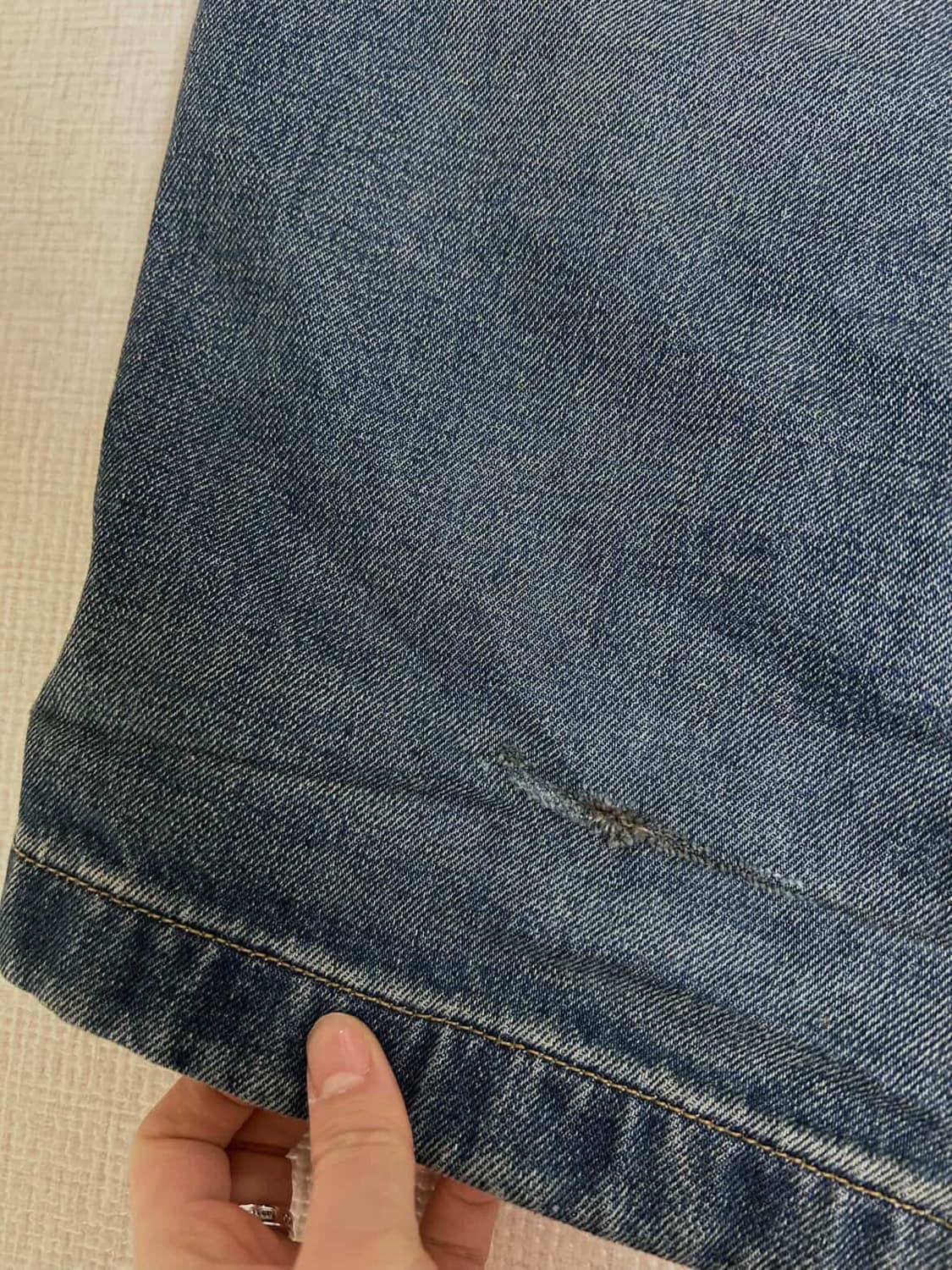 칼하트 브랜든 팬츠 스미스 블루 원 유즈드 워시 S 상품이미지5