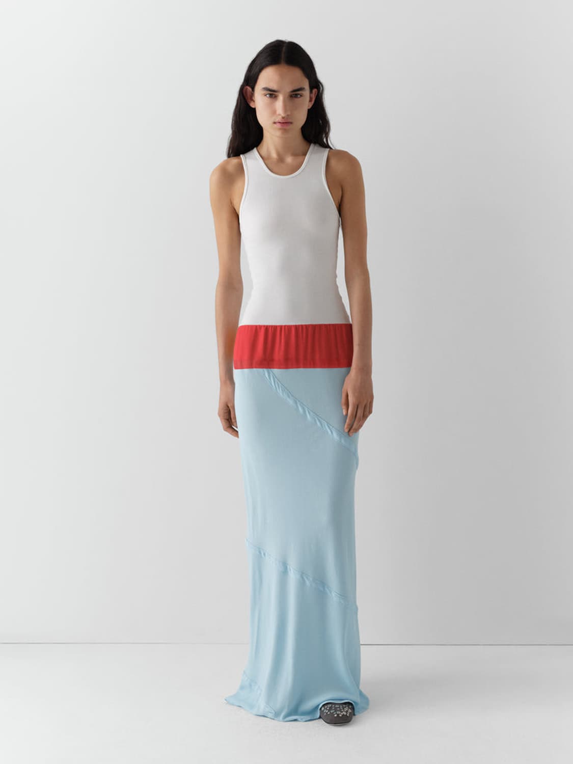 [M]기마구아스 Amelia 드레스/화이트 블루 상품이미지3