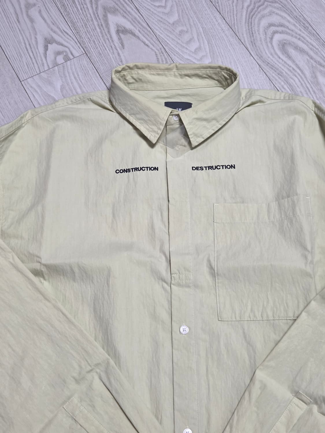 (L)H&M 레귤러핏 셔츠 상품이미지4