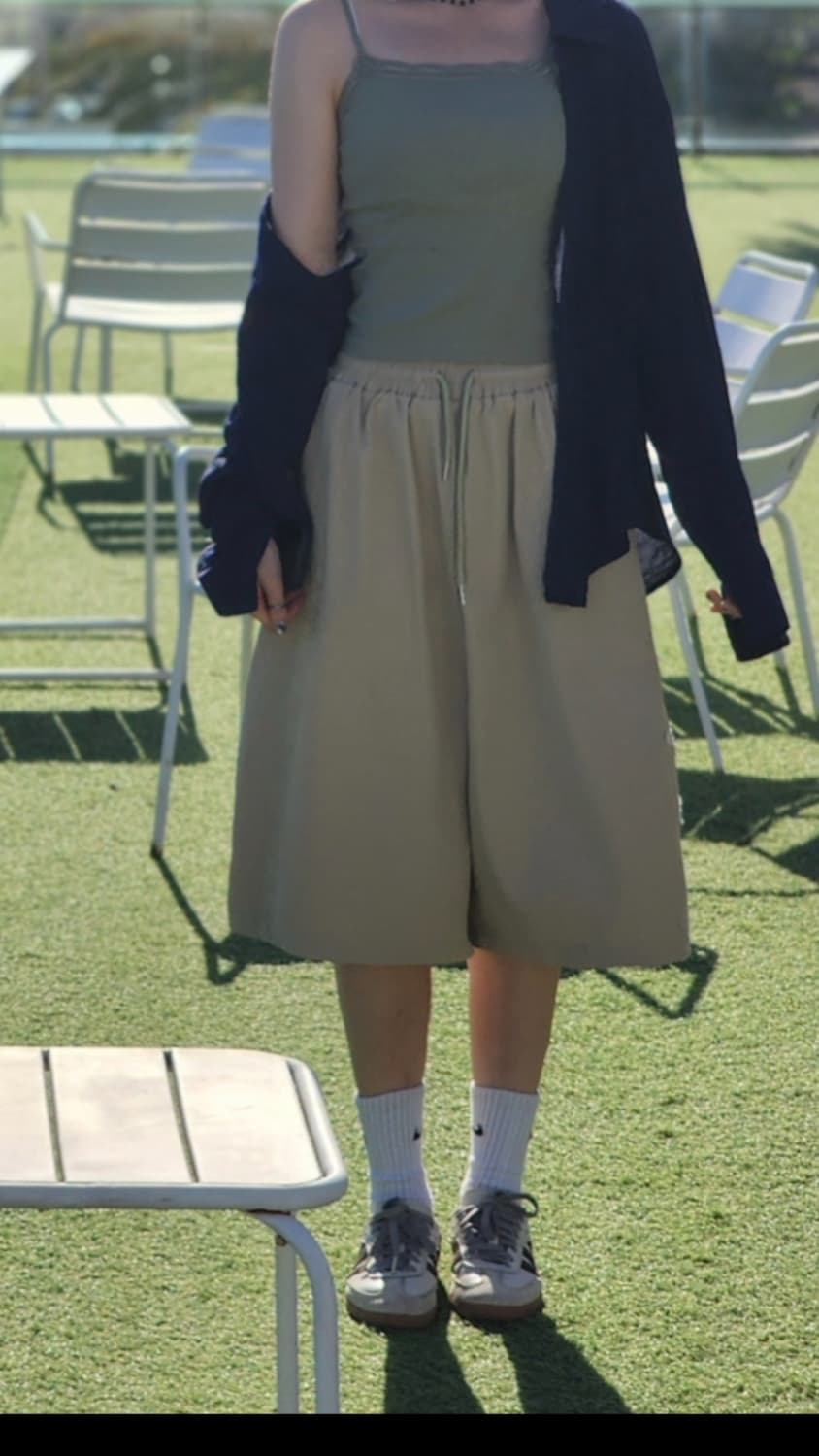 베이지 버뮤다팬츠 상품이미지2