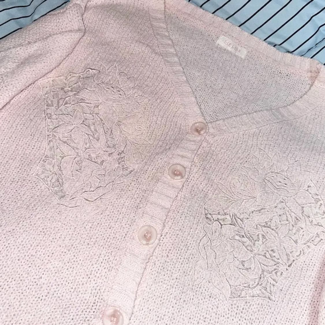 리즈리사 딸기우유 핑크 가디건 상품이미지2