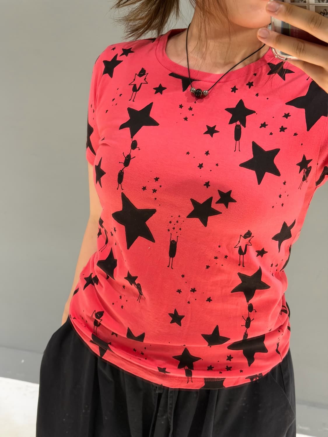 star pattern kawaii t-shirt 상품이미지3